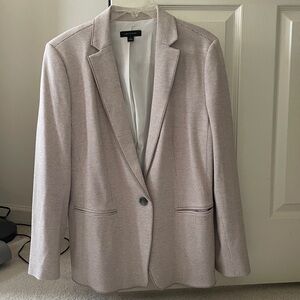 Ann Taylor Beige Textured Blazer